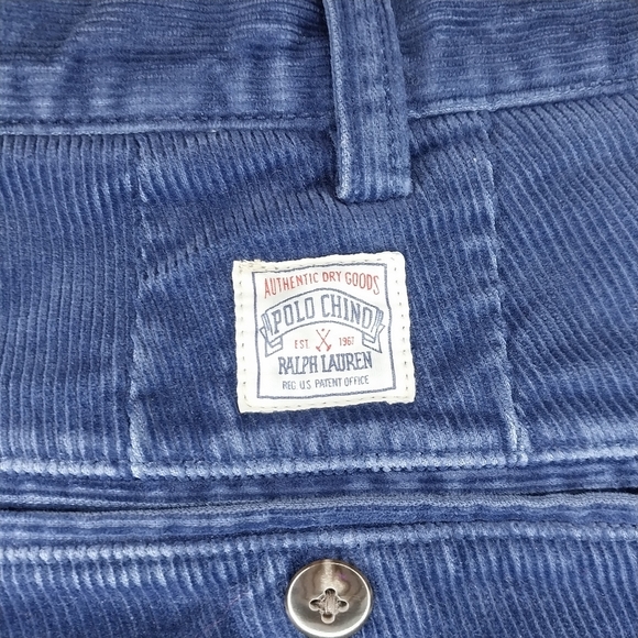 Polo Ralph Lauren Vintage 90's Men's Blue Corduroy Pants - Picture 14 of 16